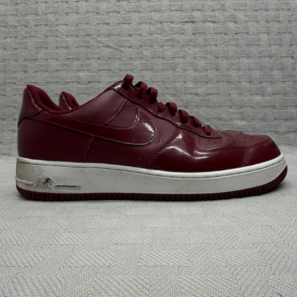 Nike Air Force 1 Shoes Mens Size 13 Red Low Top Sneakers Cushioned 315122-601
